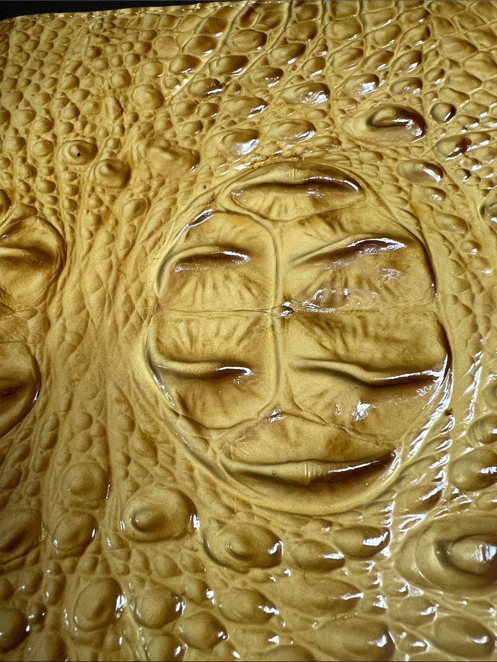 BRAHMIN Yellow Embossed Croc Journal NWT - Picture 7 of 7